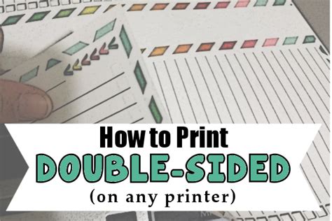 Diy Home Sweet Home How To Print Double Sided On Any Printer