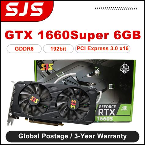 Sjs Gtx1660 Super 6gb Gtx 1660 S Super Gaming Graphics Card Video Card