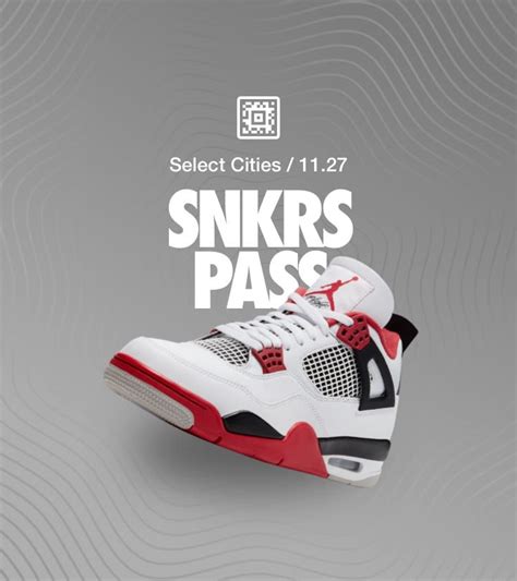 【nike公式】snkrs Pass エア ジョーダン 4 Fire Red Aj4 Fire Red Dc7770 160 Nike Snkrs