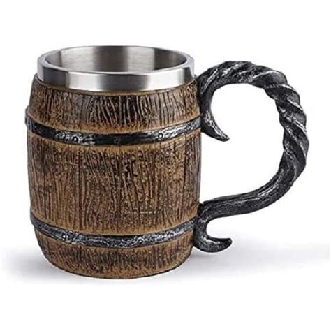 Chope De Bi Re En Bois Faite La Main Tasse Bi Re En Bois Vintage