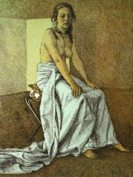 Seated Nude With Sheet By Brian James Dunlop Artist At Lawsons Auction House BidtoArt