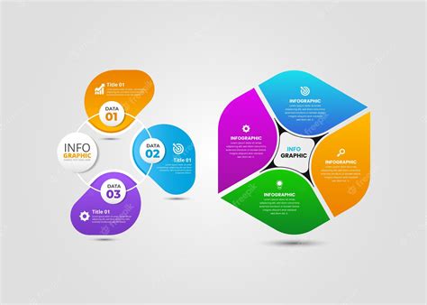 Premium Vector A Set Of Colorful Infographic Design Template