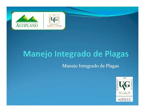 Pdf Manejo Integrado De Plagas Mip Dokumen Tips