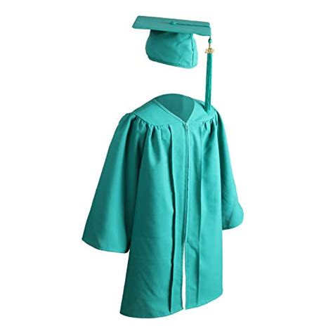 Osbo Gradseason Unisex Matte Kindergarten Graduation Gown Cap Tassel Set Emerald 30 39 311