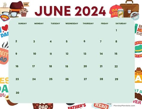 June 2024 Calendar Pdf Printable Free Elset Rebecca