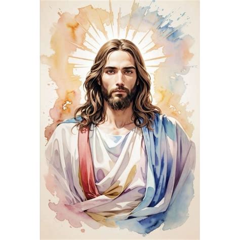 Jual Poster Cetak Hiasan Dinding Jumbo Gambar Tuhan Yesus Uk 70x100 Cm