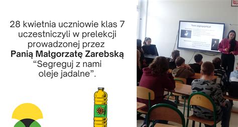 Segregujmy oleje jadalne Szkoła Podstawowa Nr 1 im Mikołaja