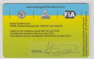 Functional Card: Anwb-camping Card International (Insurance, Netherlands) (ANWB) Col:NL-ANWB-008