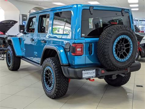 Wrangler In Bikini Blue With Custom Painted MOPAR Wheels Coastline Chrysler Dodge Jeep Ram