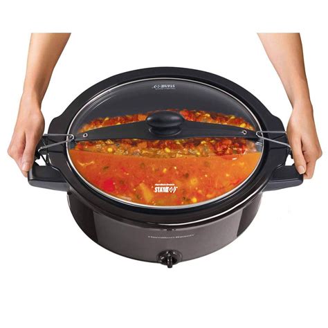 Hamilton Beach Stay Or Go 6 Quart Slow Cooker 33261 HamiltonBeach