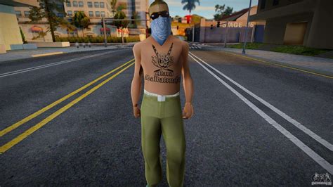 Mara Salvatrucha Skin 2 для GTA San Andreas