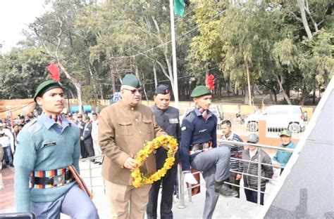 बिंदुखत्ता पहुंचे सैनिक कल्याण मंत्री गणेश जोशी शहीद स्मारक पर पुष्प