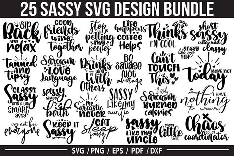 Sassy Svg Bundle Sarcastic Svg Bundle Graphic By Nirmal108roy