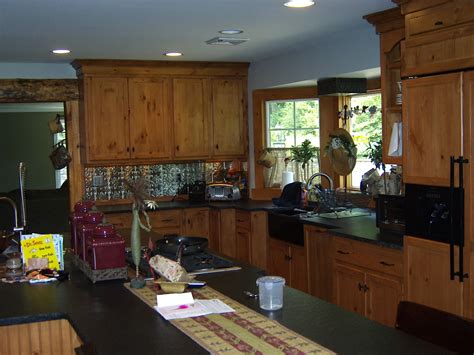 Raw Wood Beam Rustic Kitchen New York By Millwork Designs Corp