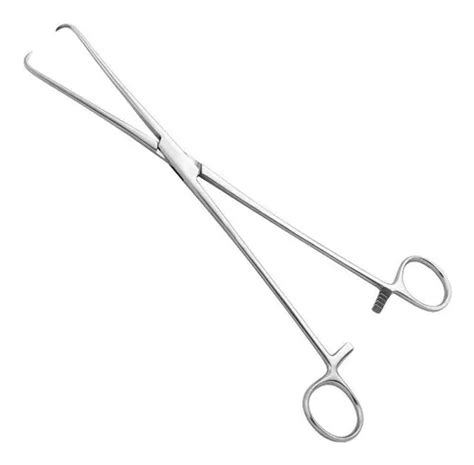 Pinça Pozzi Cirúrgica 24cm Para Colo Uterino Útero Aço Inox