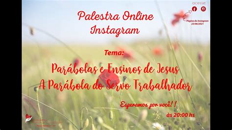 Parábolas e Ensinos de Jesus A Parábola do Servo Trabalhador YouTube