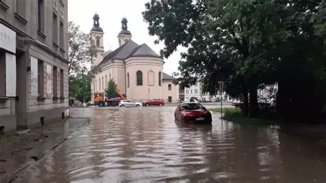 Bielsko Biała znalazło się pod wodą W mieście w ciągu kilku godzin