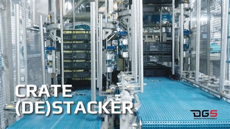 Crate Destacker Dgs Solutions Foodindustry Automation Youtube