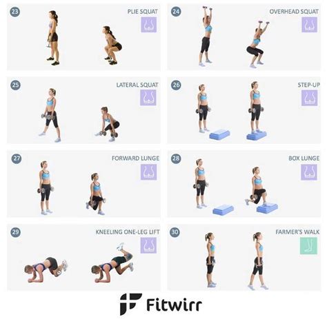 Visual Guide To: 30 Dumbbell Exercises – Zero Waste Millennial