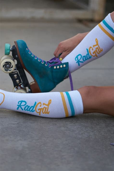 Radgal Skate Socks Rad Gal Roller Skate In Retro Roller Skates