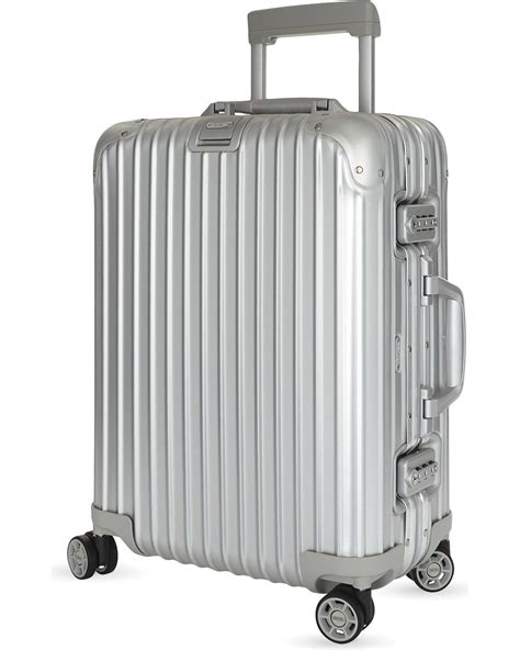 Classic Cabin Aluminum Carry On Suitcase Silver Rimowa Cabin Luggage