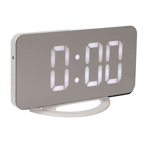 R Veil Num Rique Horloges Lectroniques Miroir Led Avec Niveaux