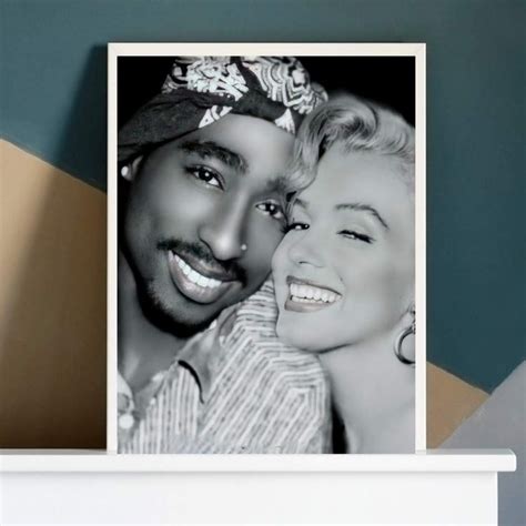 Marilyn Monroe And Tupac Original Wall Art Framed 5x7 Choice