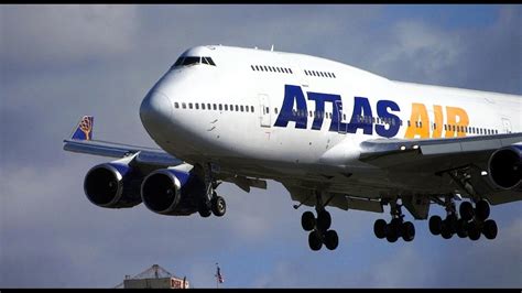 Atlas Air Boeing 747 400 Landing San Diego Youtube