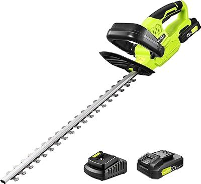 Workpro V Cordless Hedge Trimmer Dual Action Blades Electric