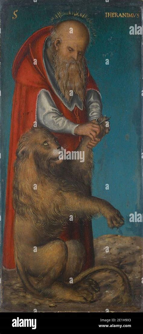 Lucas Cranach D Ä Hl Hieronymus Stock Photo Alamy