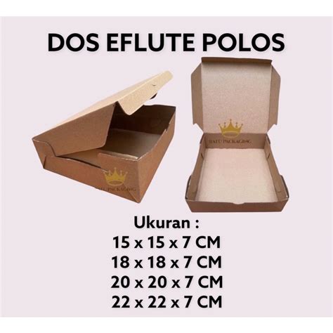 Jual Ratu Dos Eflute Tebal Polos Souvenir Karton Kardus Box Hampers