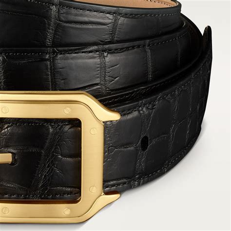 Crl Ceinture Santos De Cartier Cuir De Crocodile Couleur