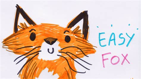 HOW TO DRAW A FOX EASY WAY COMMENT DESSINER UN RENARD FACILEMENT