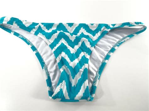 Milly Women S Blue White Chevron Zig Zag Bikini Bottoms Sz S Nwot Ebay