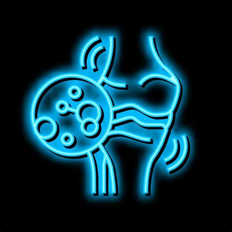 Juvenile Idiopathic Arthritis Neon Glow Icon Illustration