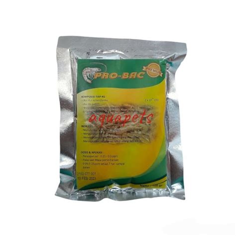 Jual Pro Bac Premium Probiotic Udang Dan Ikan Bacillus Gr Shopee