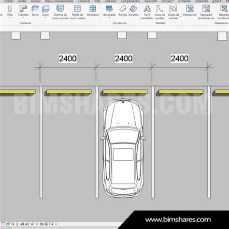 Parking Degrees Revit Aparcamiento Revit Grados Bimshares