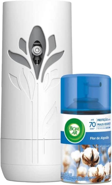 Aromatizador Bom Ar Spray Automático Freshmatic Flor de Algodão