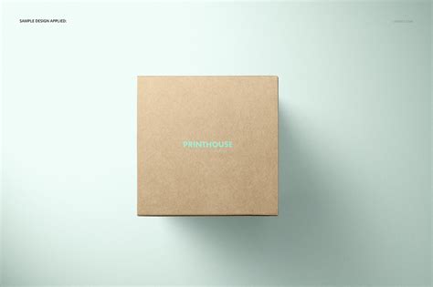 Kraft Tuck Top Gift Box Mockups Set On Behance