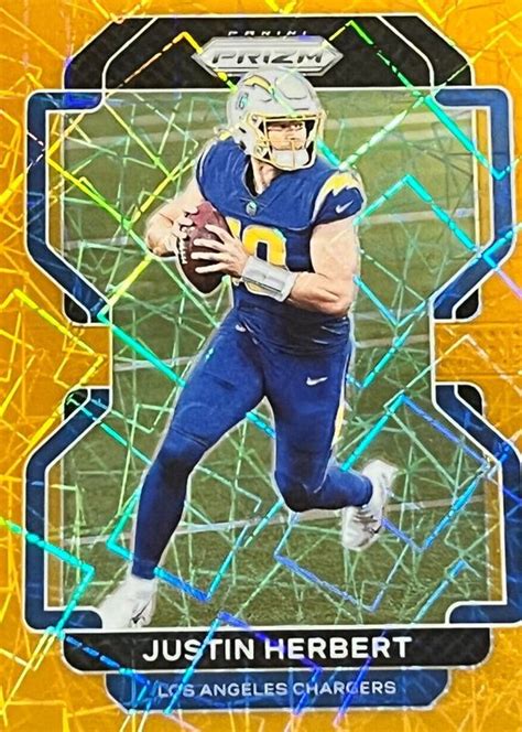 Justin Herbert Prizm Lazer Price Guide Sports Card Investor