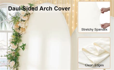 Amazon Ft Ivory Arch Backdrop Cover For Ft Arch Stand Wrinkle