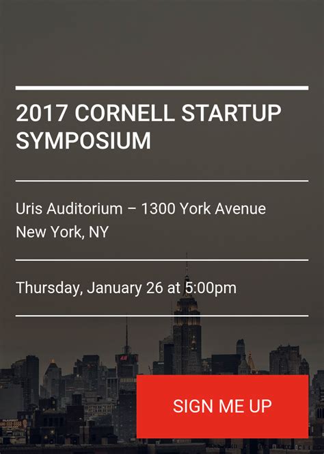 2017 Cornell Startup Symposium Splash