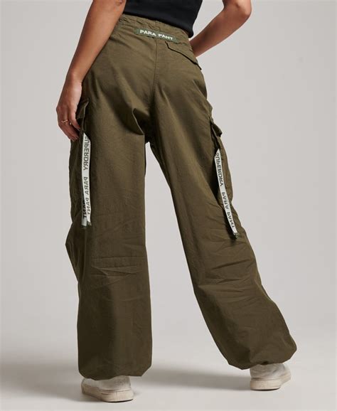 Dames Baggy Parachute Broek Groen Superdry Nl