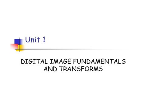 SOLUTION Digital Image Processing Lecture Notes Studypool