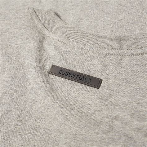 Fear Of God Essentials Tee Dark Heather Oatmeal End Us