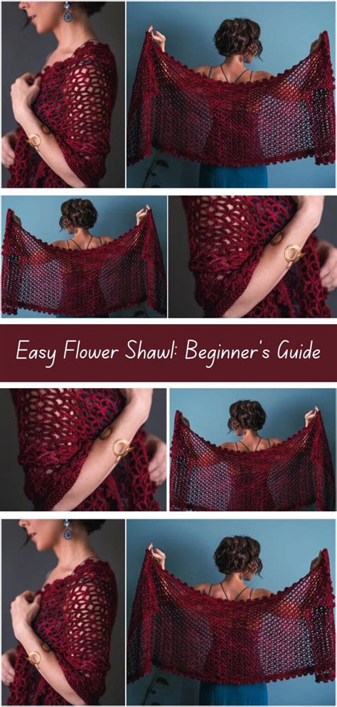 Quick Crochet Flower Shawl Tutorial Crocheted World