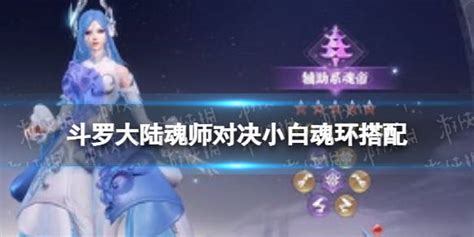 《斗罗大陆魂师对决》小白魂环搭配 小白魂环怎么选 塞西 攻略 副本