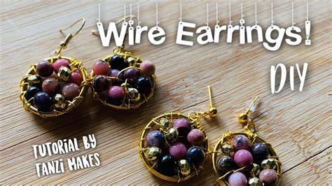 How To Make Wire Earrings Tutorial Diy Wire Earrings Kaner Dul