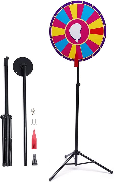 60 cm Glücksrad Spielzeug Farbe Rad Spiele Höhenverstellbar 100 180 cm