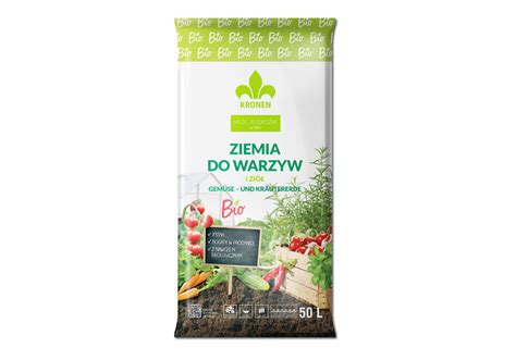 Ziemia BIO do warzyw i ziół 50L KRONEN LASLAND Ziemia pozostała